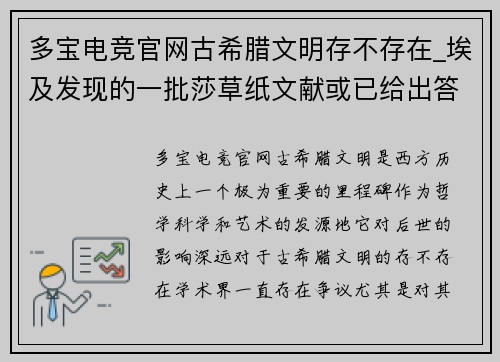 多宝电竞官网古希腊文明存不存在_埃及发现的一批莎草纸文献或已给出答案